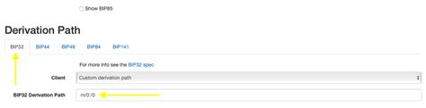 Ethereum: BIP32 derivation path
