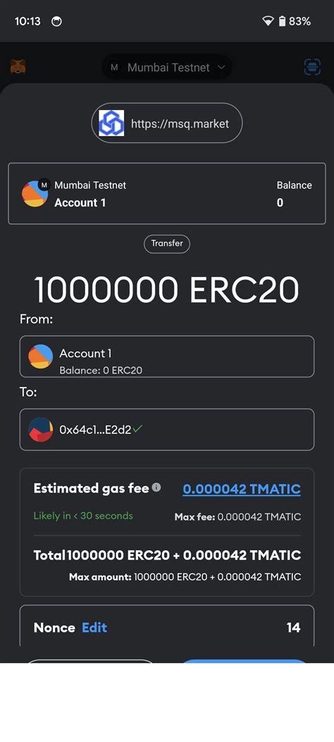 Metamask: Metamask not showing balance of custom ERC20 token (hardhat)
